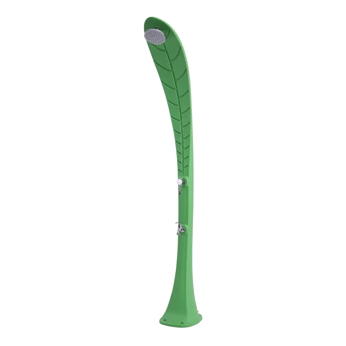 Ducha solar para piscina hoja verde