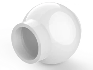 Pico esférico blanco para hidrojet