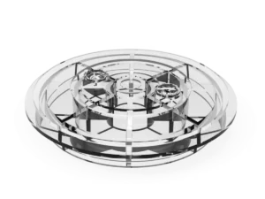 Tapa transparente de tanque